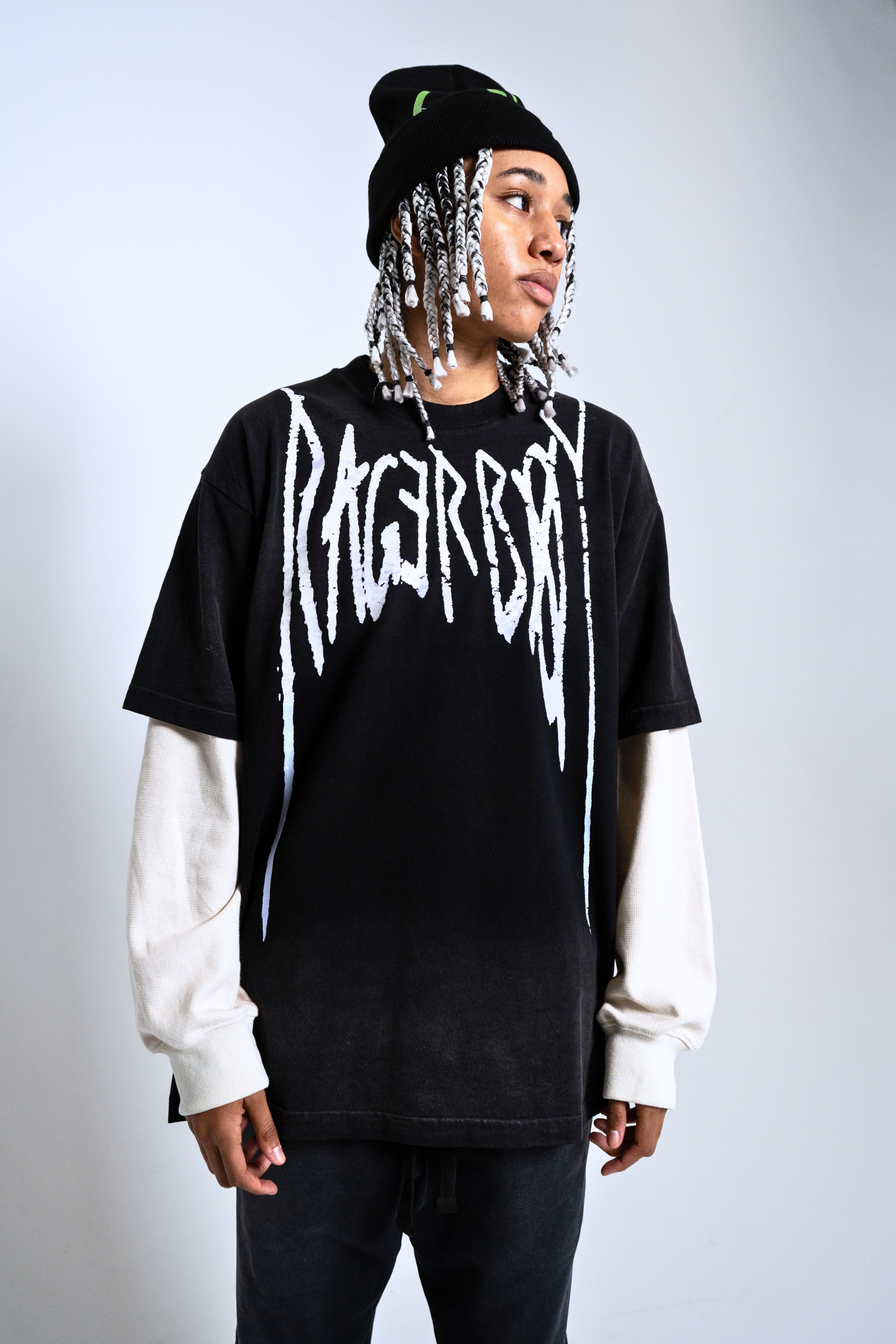 RagerBoy - Thermal LongSleeve - Black & White