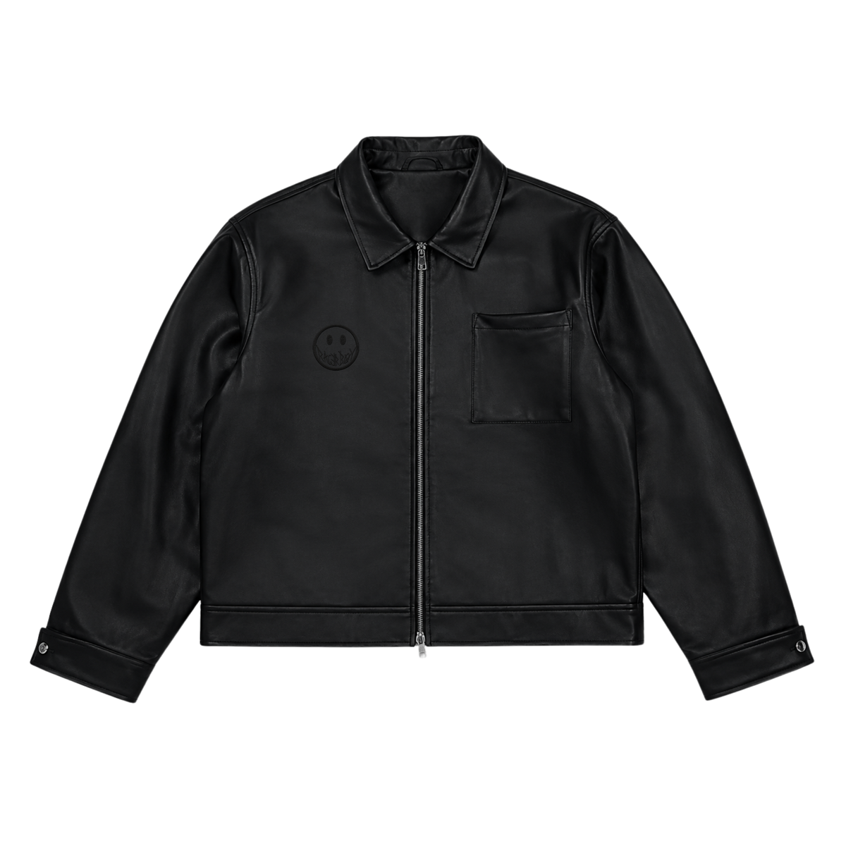 RAGERBOY Black Leather Jacket