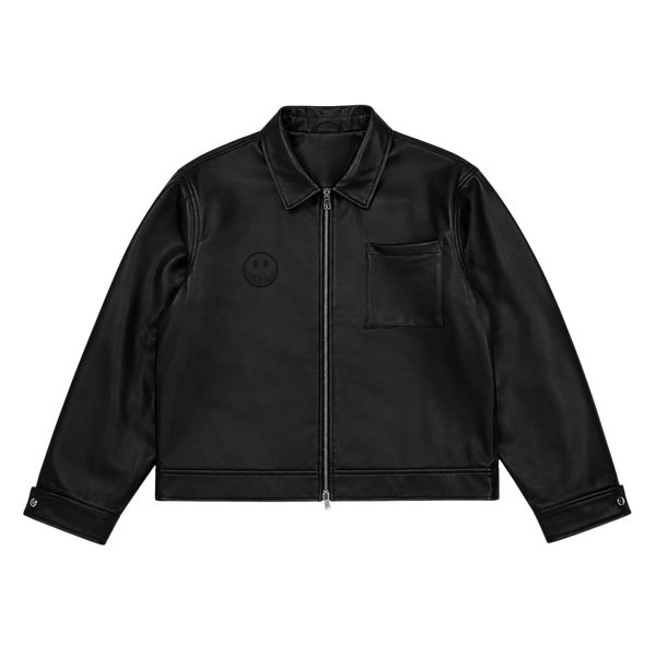 RAGERBOY Black Leather Jacket