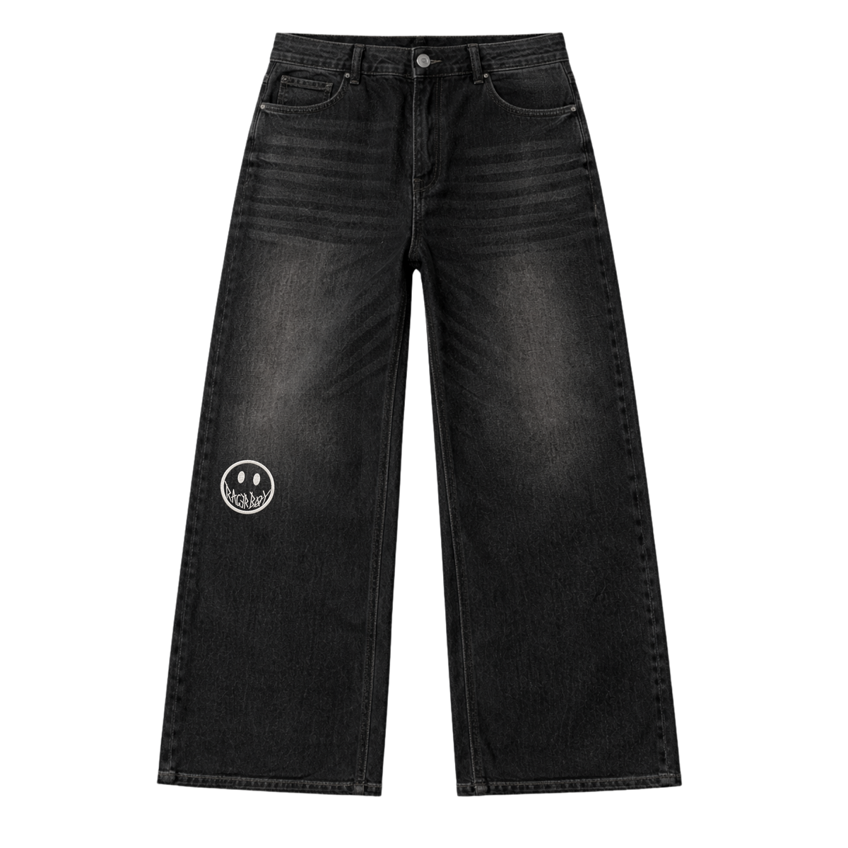 RAGERBOY Smiley Wide Leg Jeans
