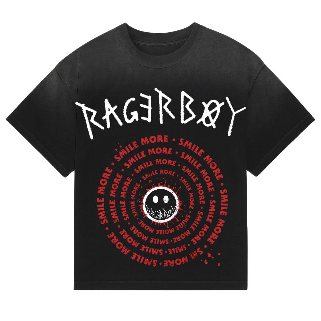 RAGERBOY Smile More Spiral Tee