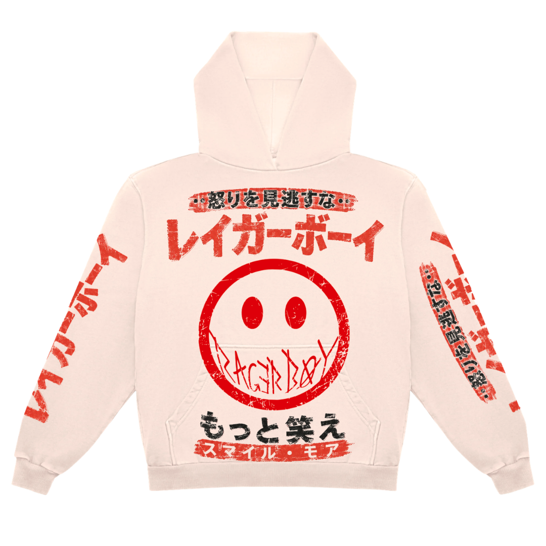 RAGERBOY Japanese Smiley Hoodie