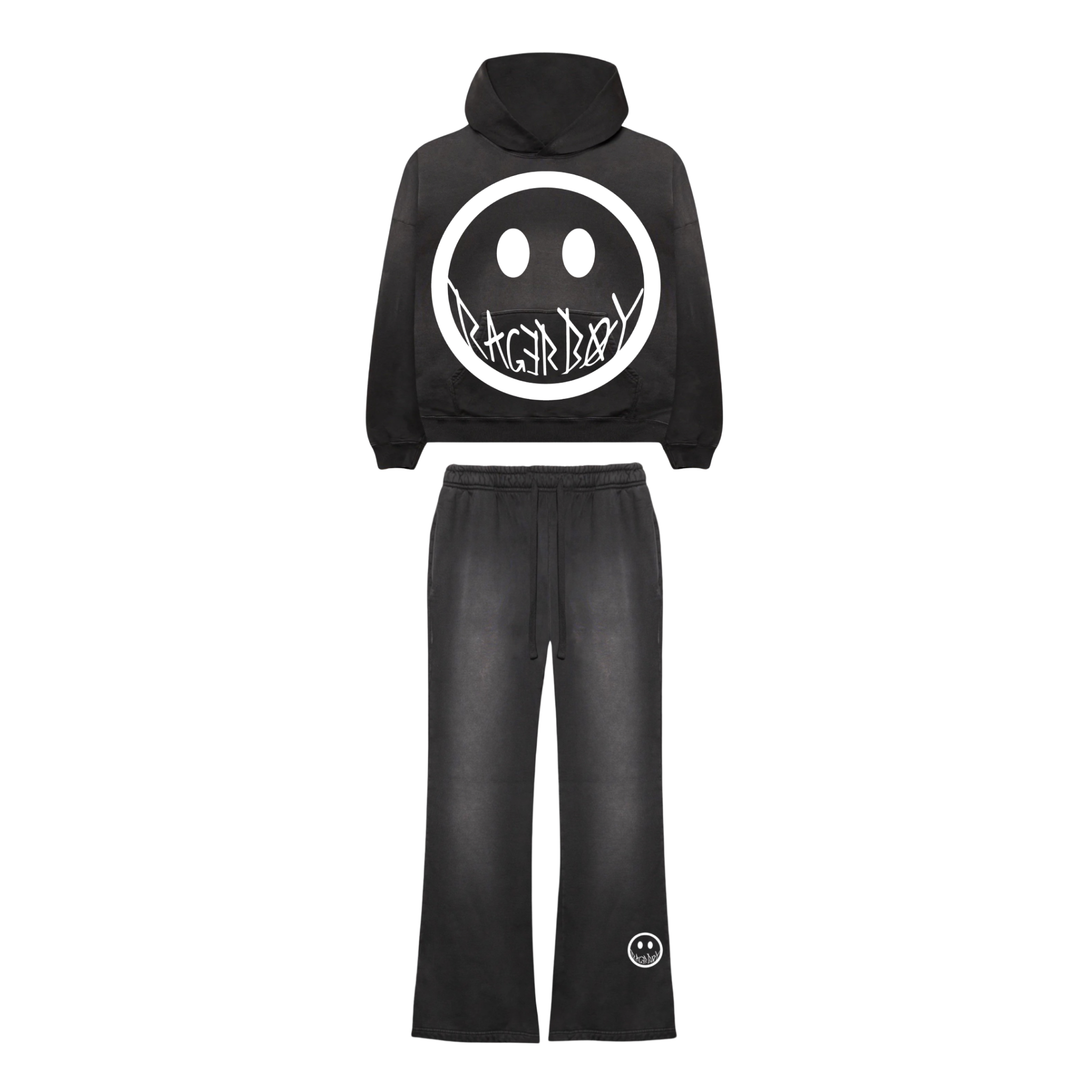 RagerBoy - Smile More Potassium Hoodie + Flared Set